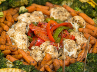 Grilled Veggies &amp; Chicken