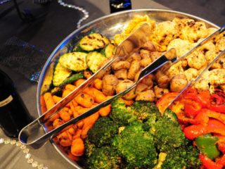 Tray of roasted veggies